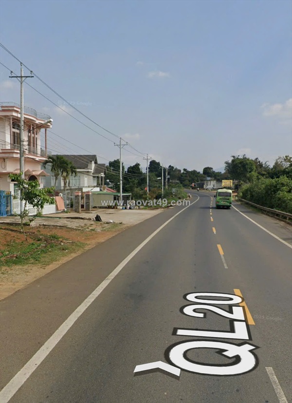 675m2 mặt tiền ql20, liên đầm, di linh, lâm đồng