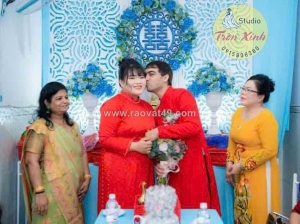 Áo dài cưới bigsize song hỷ viên mãn