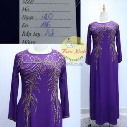 Áo dài sui gia bigsize sang trọng, nhã nhặn, dễ mặc