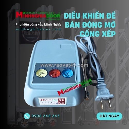 Bấm bàn cổng xếp an toàn, tiện lợi 2026
