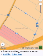 Bán 1ha đất 2 mặt tiền tại xã an viễn . trảng bom .