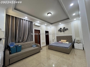 Bán biệt thự đường tam châu thủ đức, 427m2, 4 tầng, nội thất gỗ quý, 39.5 tỷ