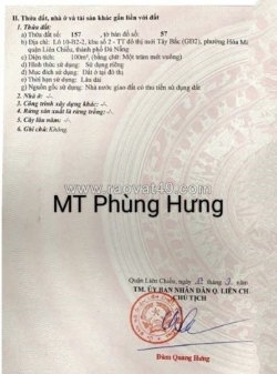 Bán đất đường 10.5m phùng hưng - trục đường kinh doanh