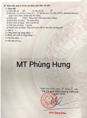 🔴💥bán đất đường phùng hưng - đường 10,5m - gần biển