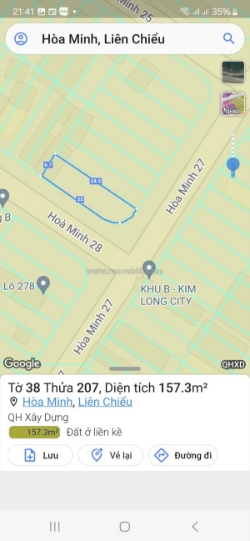 🔴bán đất góc 2 mặt tiền hòa minh 27 & 28 – sát nguyễn sinh sắc