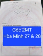 Bán đất lô góc 2mt đường hòa minh 27 & hòa minh 28