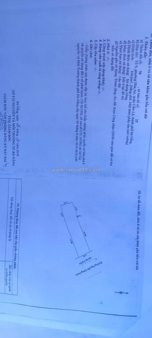 Bán lô đất mt đường nguyễn công hoan (đoạn sát nguyễn đình tứ) dt 101m2 giá 7ty