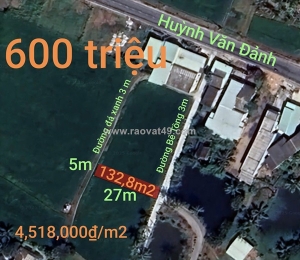 🎯bán lô đất thổ hai mặt tiền gần quốc lộ 50b giá 600 triệu