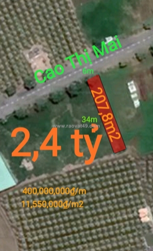 🎯bán lô đất thổ mặt tiền cao thị mai giá 2,4 tỷ