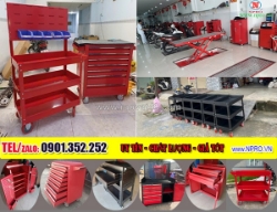 Bàn nâng xe máy, xe đẩy, tủ đựng dụng cụ