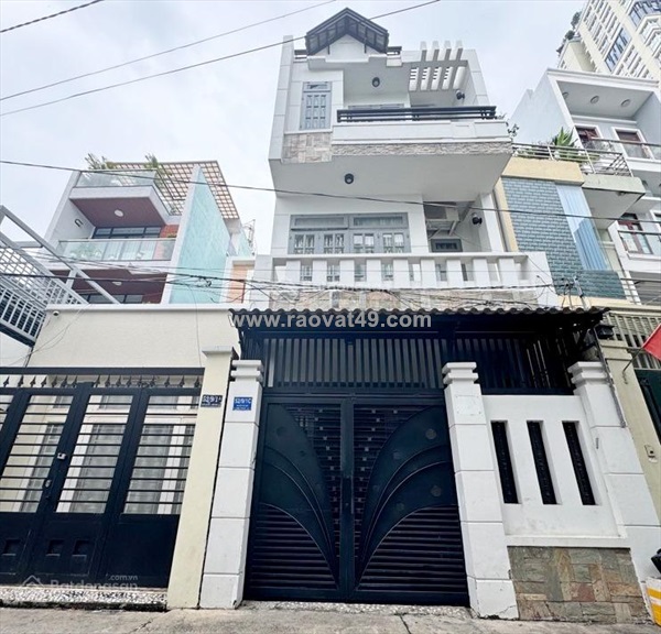 Bán nhà 4 tầng hẻm xe hơi âu dương lân, ngang 4m, gần siêu thị aeon mall quận 8