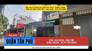 Bán nhà lê trọng tấn q.tân phú 94m², 2tầng, 8.49tỷ - gần aeon