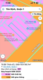 Bán nhà mặt tiền đ.võ thị sáu, tân định, quận 1 - dt 52m2 full thổ cư vuông đẹp