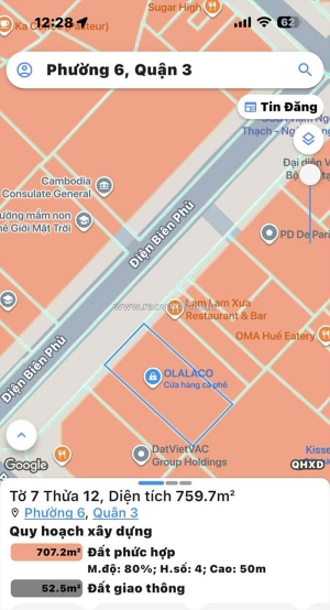 Bán nhà mặt tiền kd đ.điện biên phủ, quận 3 - 19m*40m - cpxd 2 hầm 12 tầng -