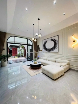 Bán nhà mới hẻm 7m phan huy ích - gần emart, 4,5x17m, 4 tầng mới - 4pn, chỉ