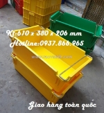 Bán thùng a2, thùng có quai đựng kim khí, khay nhựa có quai sắt