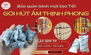 Bánh kẹo, mứt tết, đồ ăn vặt có nên dùng gói hút ẩm clay opp không?