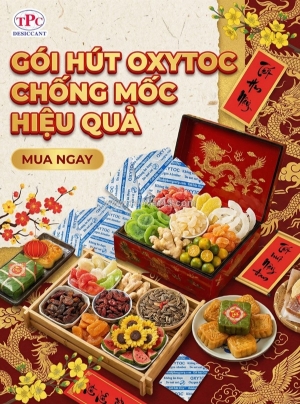 Bánh mứt tết dễ mốc khi bảo quản, có phải do thiếu gói chống mốc oxytoc?