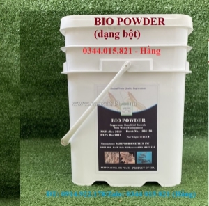 Bio powder, men vi sinh nguyên liệu mỹ, xử lý nước và đáy ao nuôi