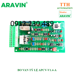 Bo analog điều khiển van tỷ lệ aravin apcv-v1.4-a  điều khiển 1 kênh van tỷ lệ