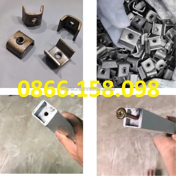 Các loại pát sắt chữ u, u ren vuông 20mm và ren vuông 25mm