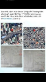 Cần bán nhà cấp 4 mặt tiền số 2  nguyễn thượng hiền - tp hồ chí minh