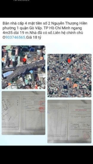 Cần bán nhà cấp 4 mặt tiền số 2  nguyễn thượng hiền - tp hồ chí minh