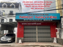 Cần bán nhà - đất đường trần phú, phường 3, thành phố đà lạt, tỉnh lâm đồng.