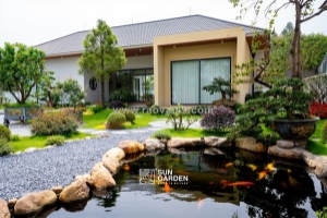 Cảnh quan sân vườn đẹp – phong cách hiện đại zen & tropical