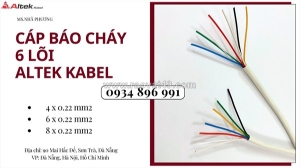 Cáp báo cháy 6 lõi 0.22 mm2 tại thanh hóa, hải phòng, nghệ an.
