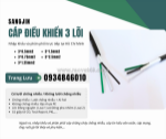 Cáp điều khiển 3x0.5/3x0.75/3x1.25/3x1.5/3x2.5 đồng nai, vũng tàu, khánh hòa