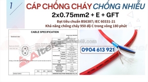 Cáp điều khiển chống cháy chống nhiễu 2x1.0mm2 altek kabel