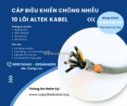 Cáp điều khiển chống nhiễu 10x0.5/10x0.75/10x1.0/10x1.5