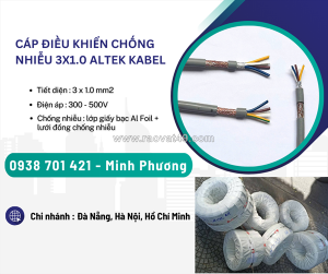 Cáp điều khiển chống nhiễu 3x1.0 quãng bình, quảng nam, thanh hóa