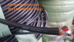 Cáp điều khiển chống nhiễu sangjin 6×2.5  6 lõi, tiết diện 2.5mm2