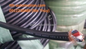 Cáp điều khiển chống nhiễu sangjin 6×2.5  6 lõi, tiết diện 2.5mm2