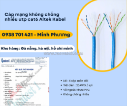 Cáp mạng không chống nhiễu utp cat6 altek kabel gia lai, đắk lắk, lâm đồng