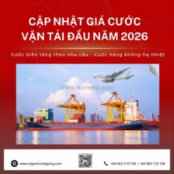 Cập nhật giá cước vận tải đầu năm 2026