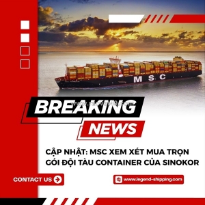 Cập nhật: msc xem xét mua trọn gói đội tàu container của sinokor
