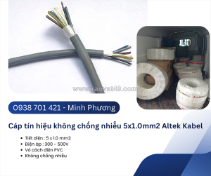 Cáp tín hiệu không chống nhiễu 5x1.0mm2 altek kabel đà nẵng, khánh hòa, đắk lắk