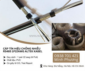 Cáp tín hiệu rs485 vặn xoắn chống nhiễu 1p22awg thanh hóa, nghệ an, hà tĩnh