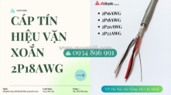 Cáp vặn xoắn 2 pair awg – phân phối quảng nam, đà nẵng, bình định