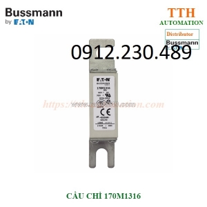 Cầu chì bussmann 170m1316 dùng để bảo vệ: biến tần, ups, bộ điều khiển dc, bộ nguồn…
