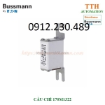 Cầu chì bussmann 170m1322 dùng để bảo vệ: biến tần, ups, bộ điều khiển dc, bộ nguồn…