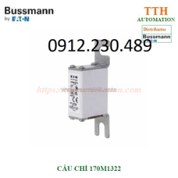 Cầu chì bussmann 170m1322 dùng để bảo vệ: biến tần, ups, bộ điều khiển dc, bộ nguồn…