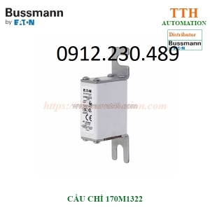 Cầu chì bussmann 170m1322 dùng để bảo vệ: biến tần, ups, bộ điều khiển dc, bộ nguồn…