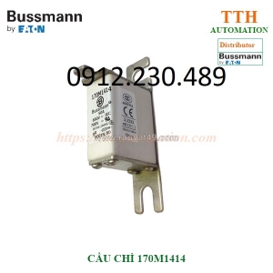 Cầu chì bussmann 170m1414  kiểu cầu chì bán dẫn(cắt nhanh), thuộc nhóm gr – bảo vệ quá tải và ngắn mạch