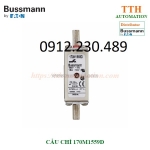 Cầu chì bussmann 170m1559d dùng để bảo vệ: biến tần, ups, bộ điều khiển dc, bộ nguồn…