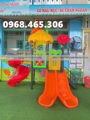 Cầu trượt khu vui chơi trẻ em, cầu trượt xích đu trẻ em