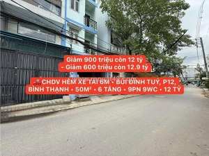 Chdv - dòng tiền 54tr/th - bình thạnh  - hxh - ngộp bank - gấp bán 11.95 tỷ -